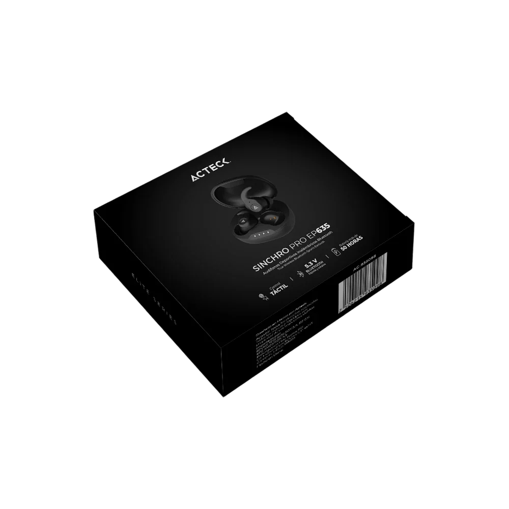 Audifonos In Ear Inalámbricos TWS BT 5.3 Sport ENC | Sinchro Pro EP635 | Negro
