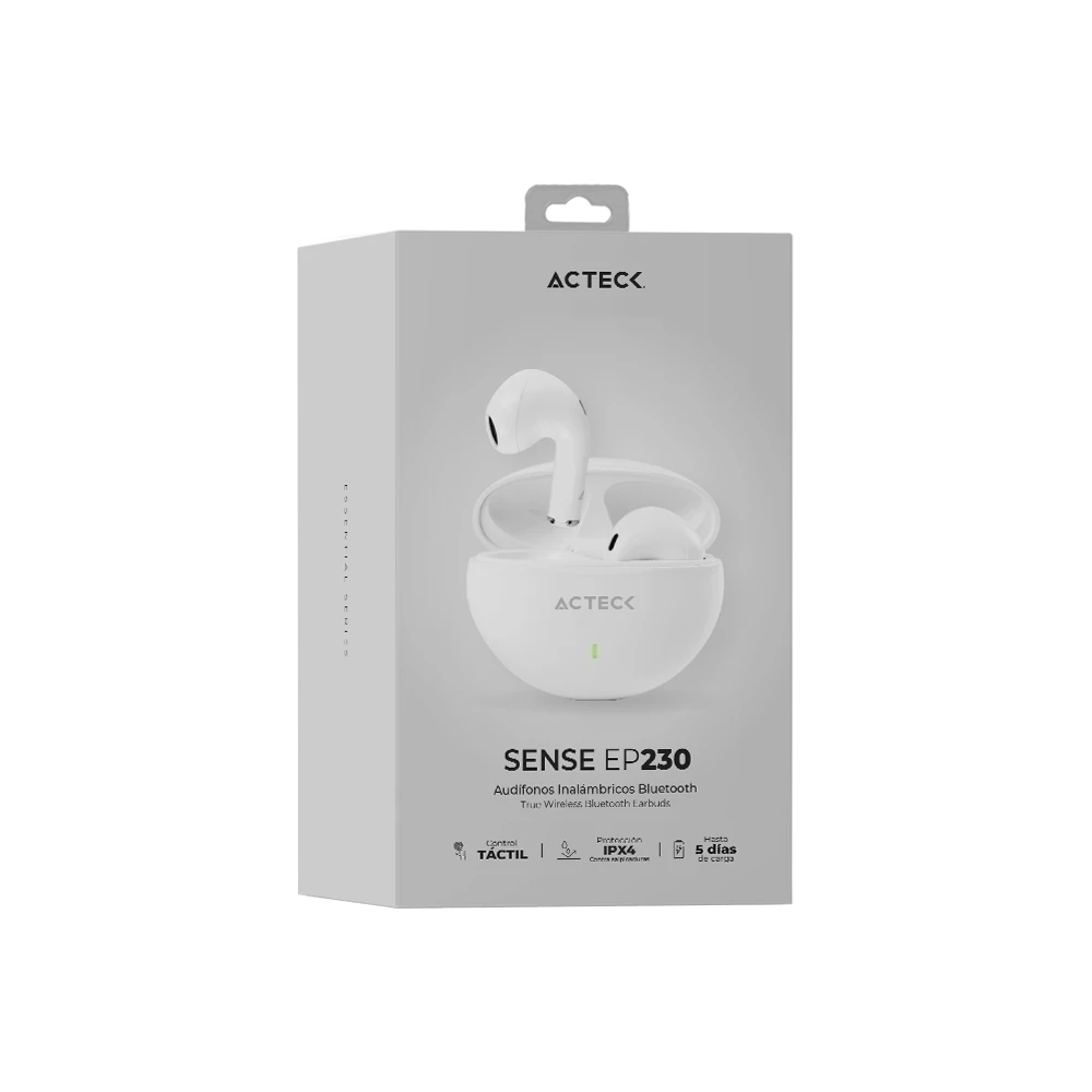 Audifonos para Dispositivos | Sence EP230 | In Ear Inalambricos TWS BT 5.1 | Essential Series Blanco