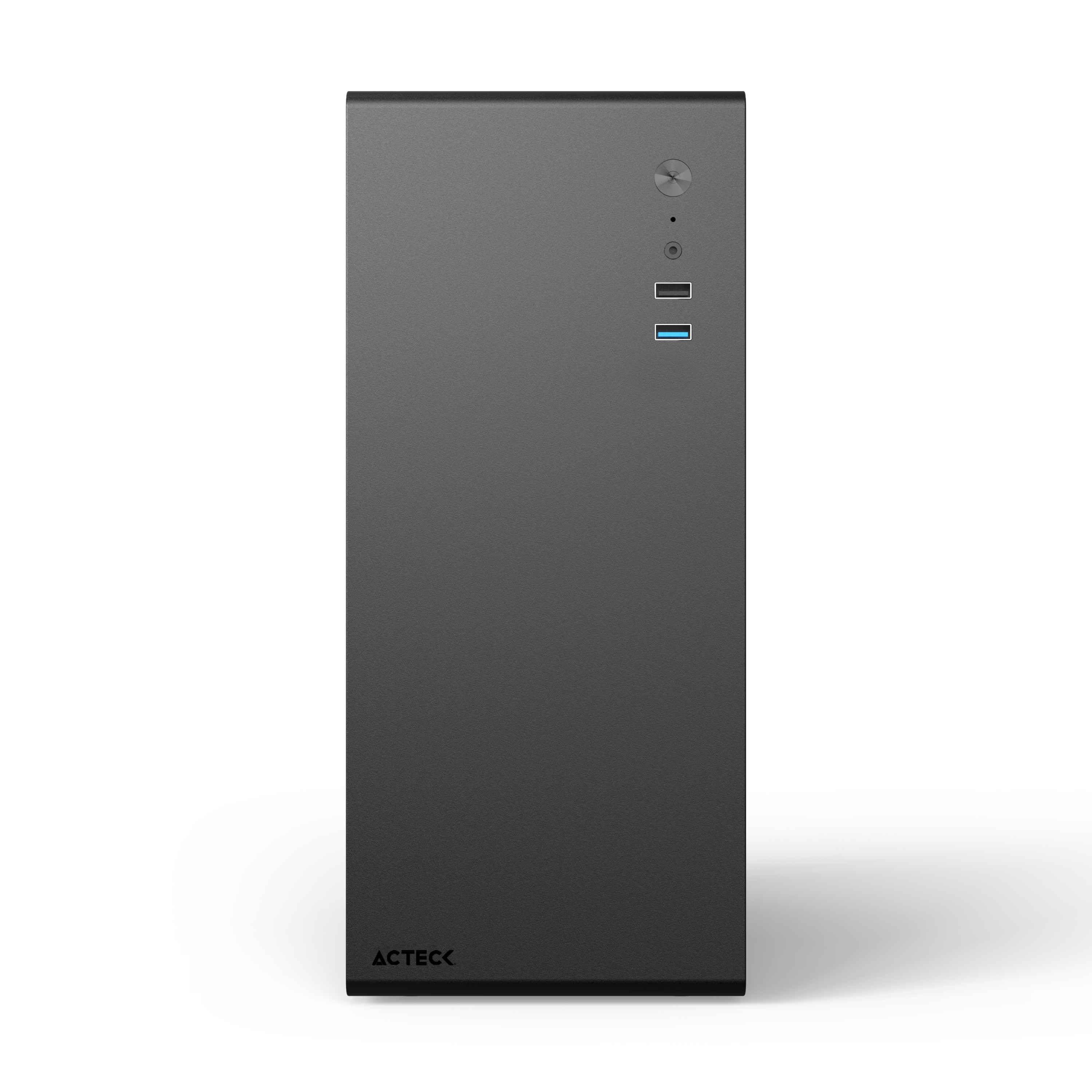 Gabinete Mini Torre | Neuss GI480 | Max MB M-ATX Fuente SFX 450 W | 1x USB 3.0 + 1x USB 2.0 + 1xFan | Full Metálico + Frente Sólido | Negro