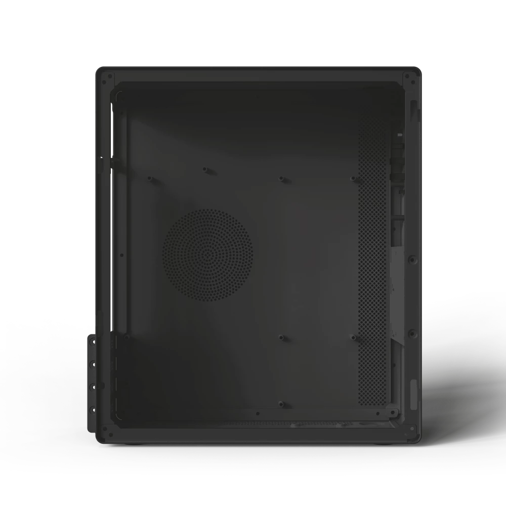 Gabinete Mini Torre | Neuss GI480 | Max MB M-ATX Fuente SFX 450 W | 1x USB 3.0 + 1x USB 2.0 + 1xFan | Full Metálico + Frente Sólido | Negro