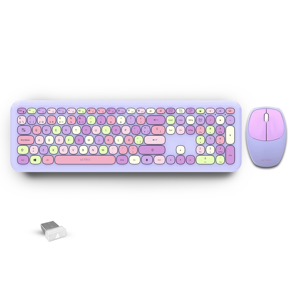 Combo 2 en 1 | Creator Chic Colors MK475 | Teclado + Mouse