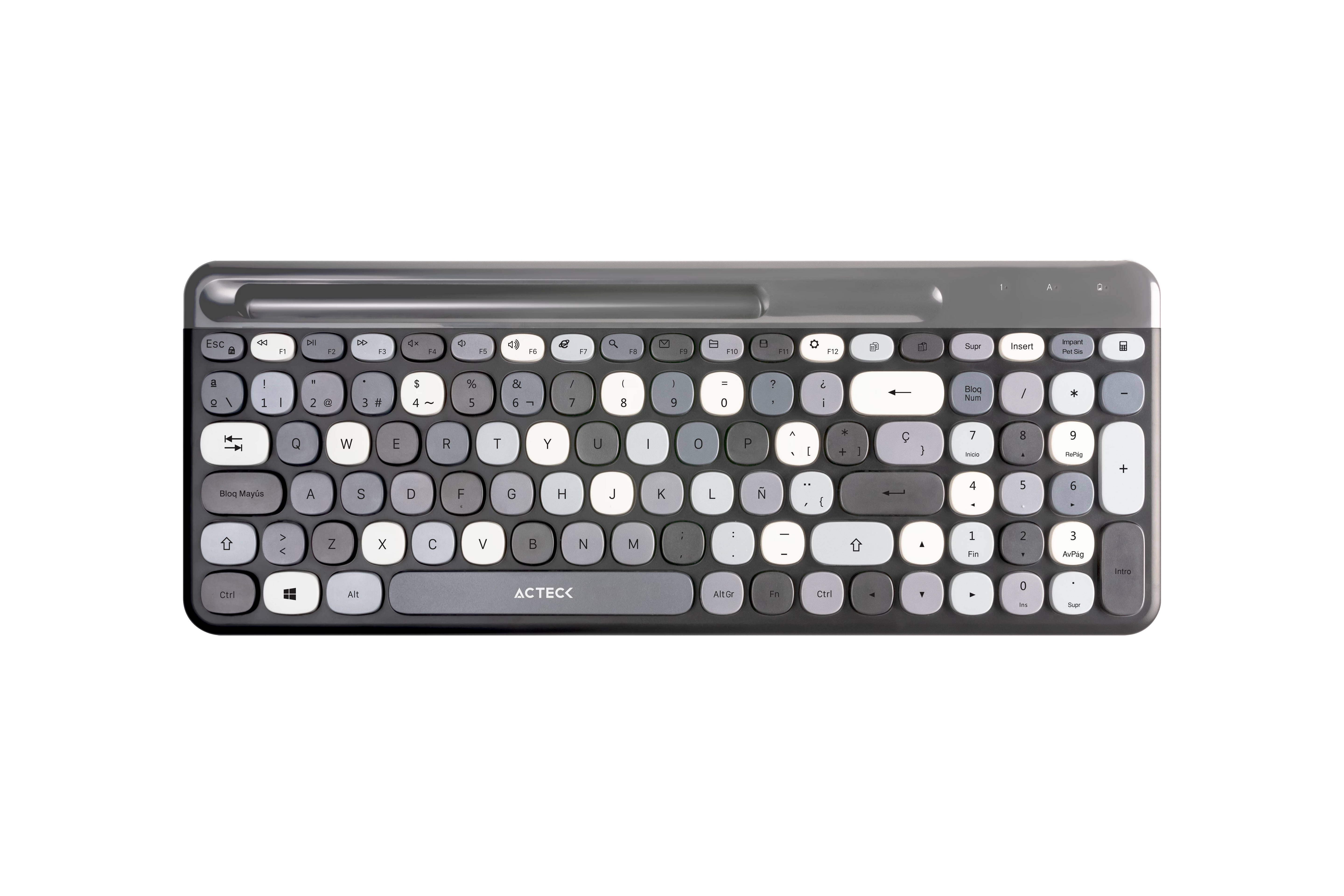 Combo 2 en 1 teclado y mouse Inalámbrico | Creator Chic Colors MK470 | Negro