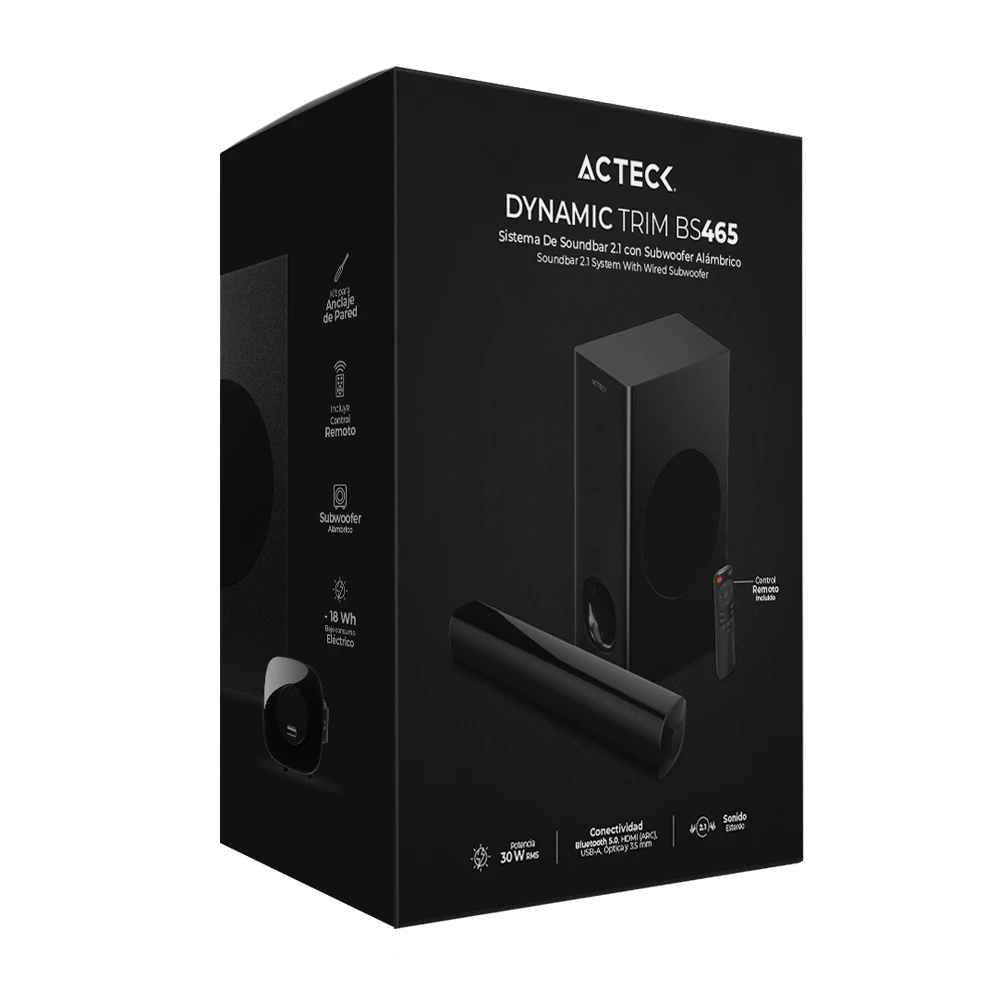 Barra de Sonido | Dynamic Trim BS465 | Negro