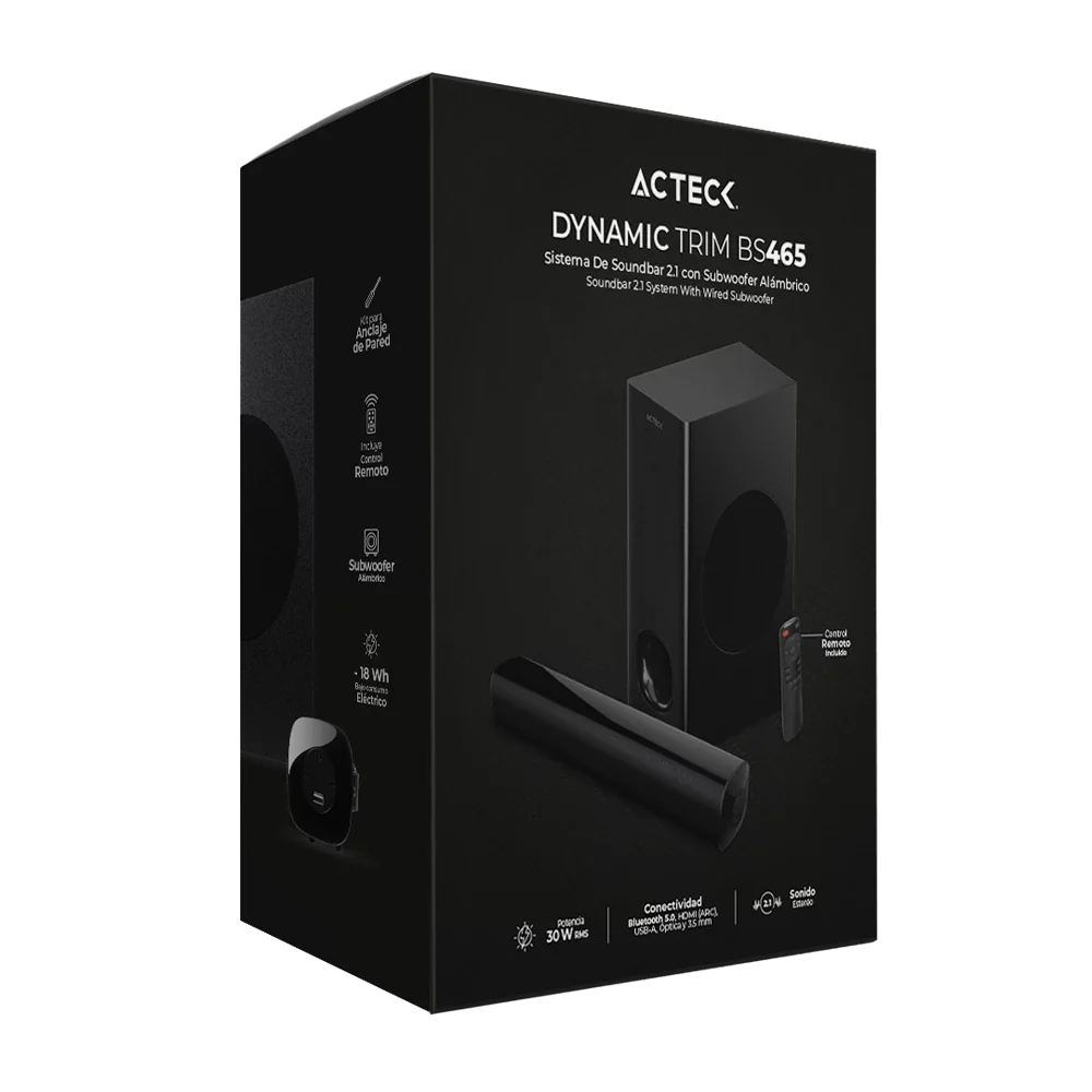 Barra de Sonido | Dynamic Trim BS465 | Negro