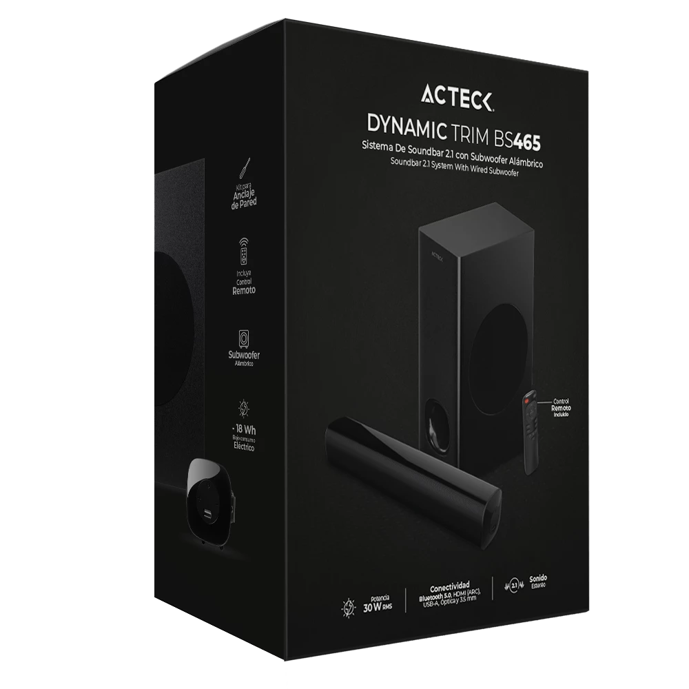Barra de Sonido | Dynamic Trim BS465 | Negro