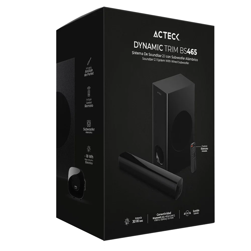 Barra de Sonido | Dynamic Trim BS465 | Negro