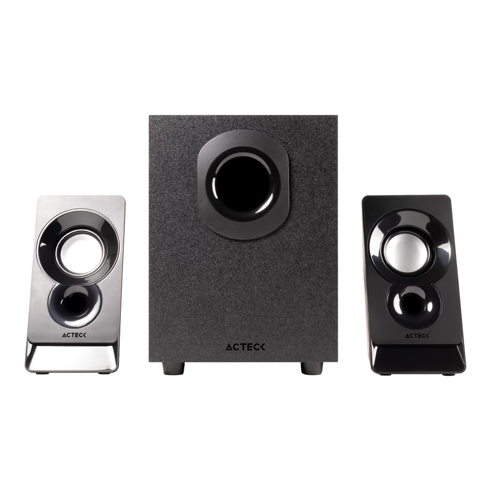 Bocinas 2.1 con Subwoofer | Elant Act AS470 |2.1 Ch + Subwoofer Alambrico + Alimentación 110v | Advanced Series Negro