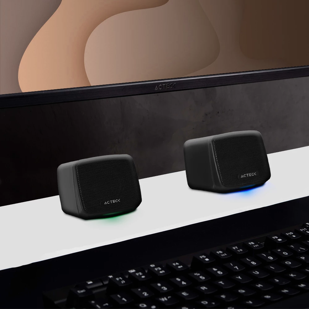 Bocinas 2.0 para escritorio | Elant Cube AS430 | Negro