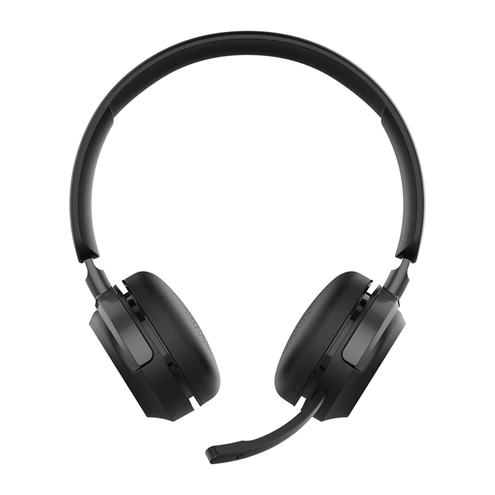 Audifonos para Negocios | Centric Pro HN660 | On Ear para Call Center Bluetooth + Mic + Control de Volumen/Silencio | Elite Series Negro