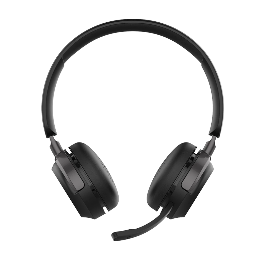 Audifonos para Negocios | Centric Pro HN660 | On Ear para Call Center Bluetooth + Mic + Control de Volumen/Silencio | Elite Series Negro