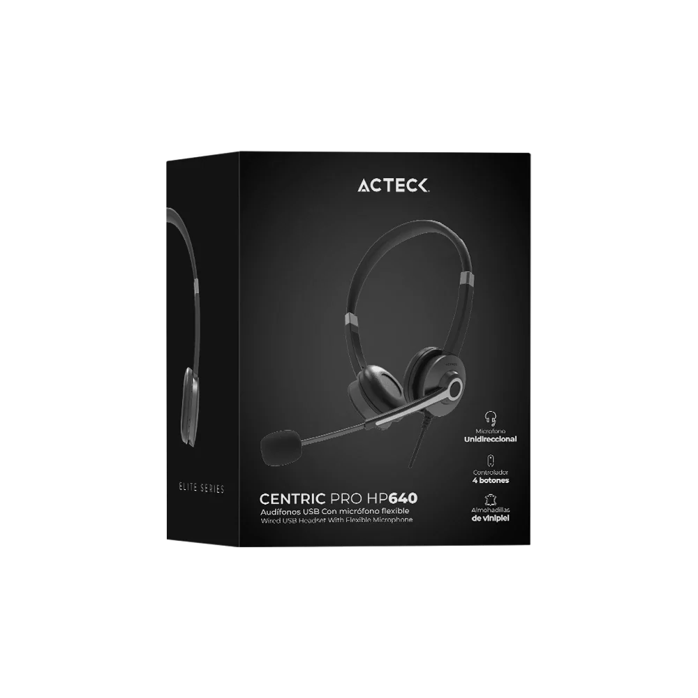 Audífonos On Ear para Call | Centric Pro HN640 | Negro