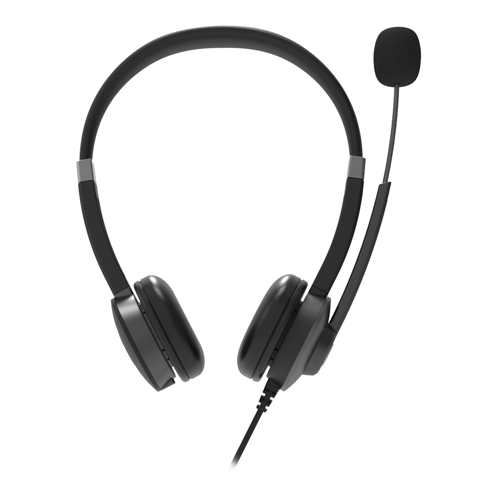 Audifonos para Negocios | Centric Pro HN640 | On Ear para Call Center USB A + Mic + Control de Volumen/Silencio | Elite Series Negro