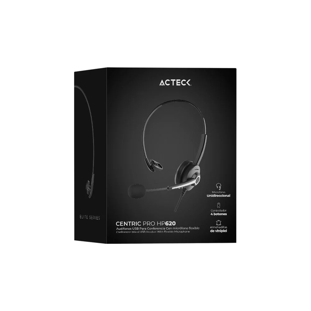 Audífonos On Ear para Call Center | Centric Pro HN620 | Negro