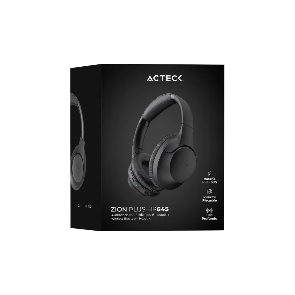 Audífonos Over Ear Inalámbricos | Zion Plus HP645 | Negro