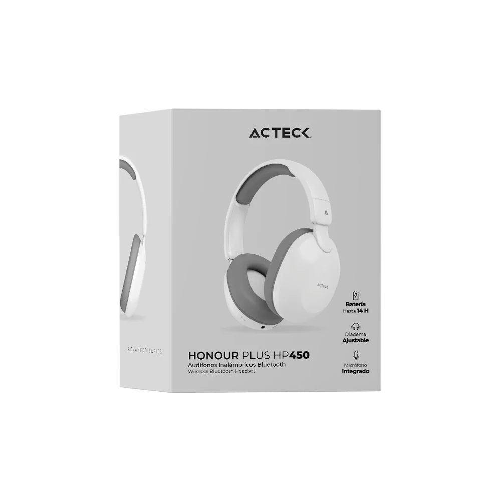 Audifonos Over Ear Inalámbricos | Honour Plus HP450 | Blanco
