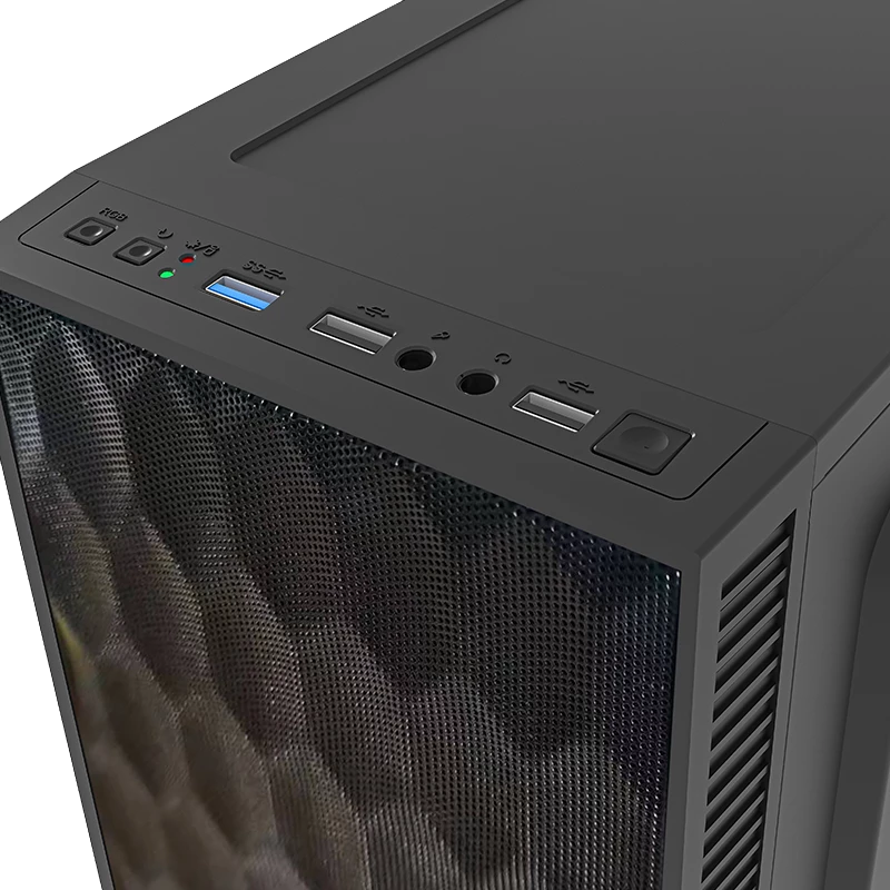 Gabinete Compacto Mini Torre | Fuji GC470 | Negro