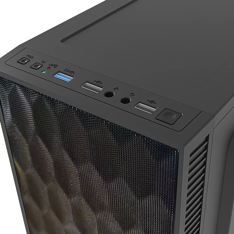 Gabinete Compacto Mini Torre | Fuji GC470 | Negro