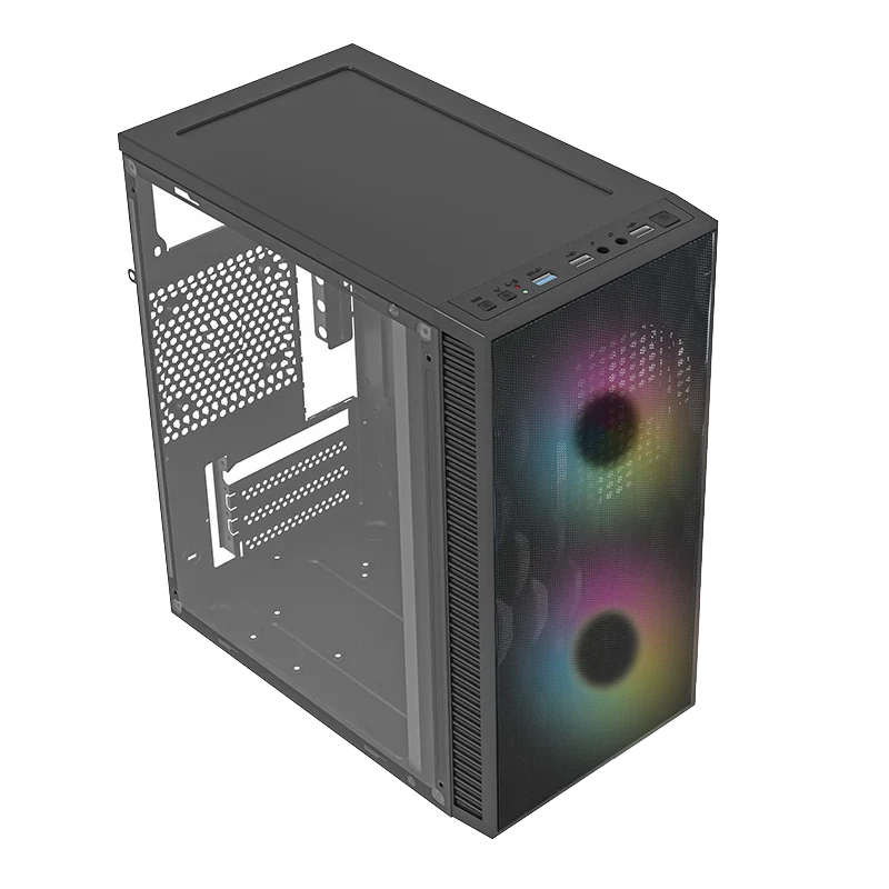 Gabinete Compacto Mini Torre | Fuji GC470 | Negro