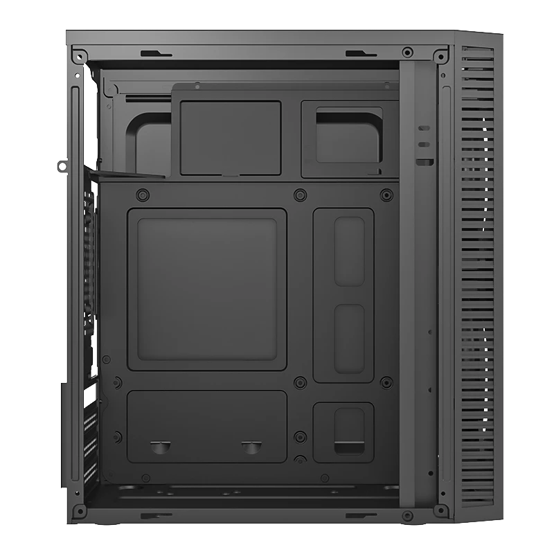 Gabinete Compacto Mini Torre | Fuji GC470 | Negro