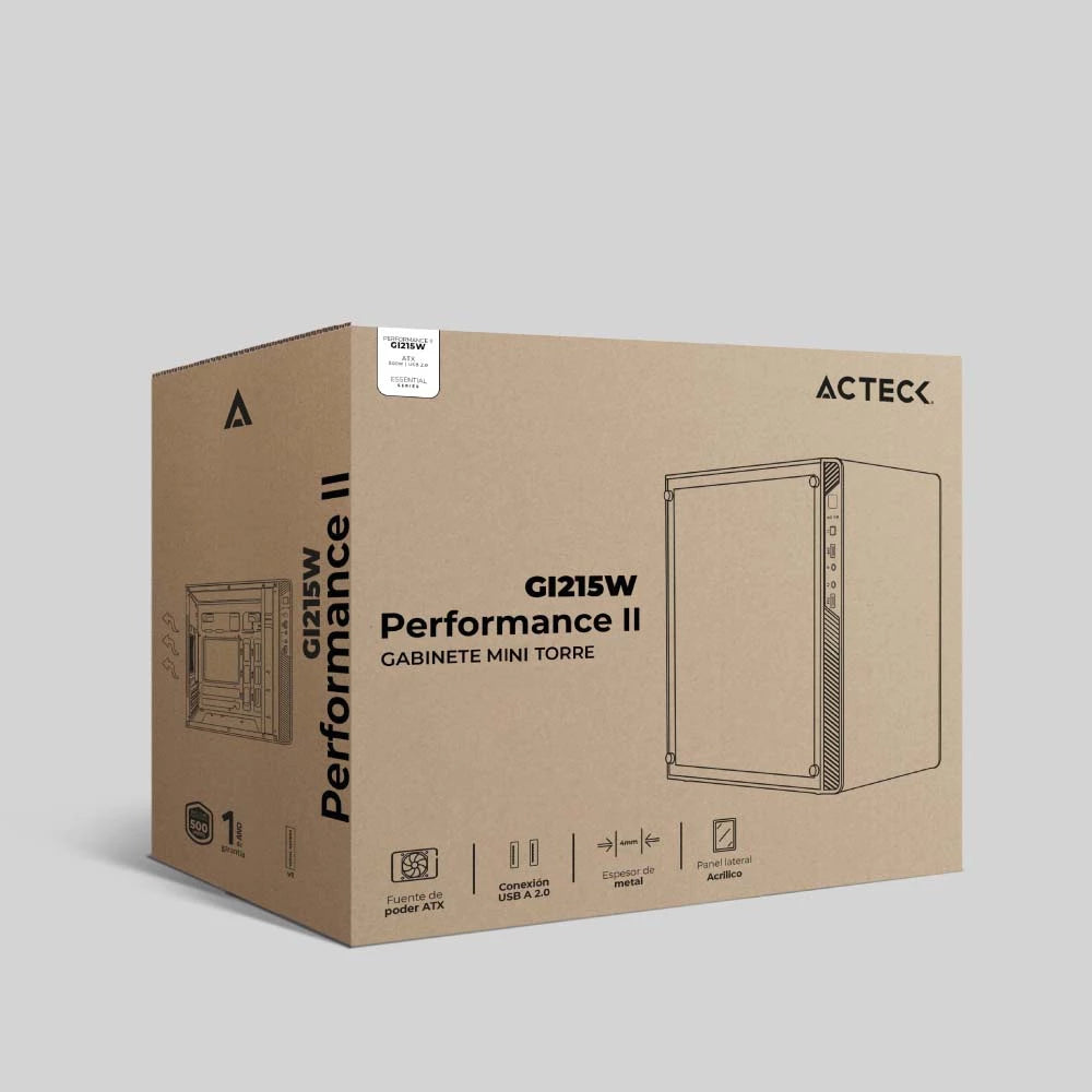 Gabinete Mini Torre | Performance II GI215W | Negro