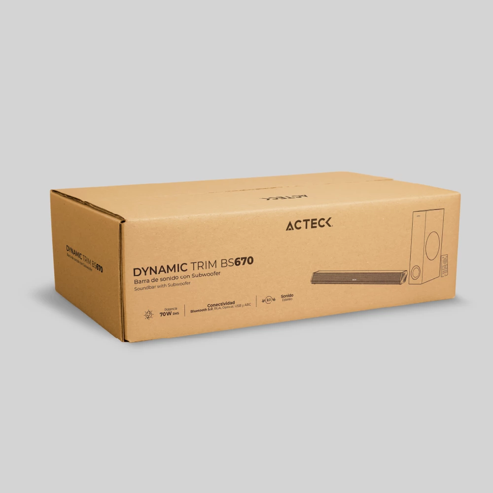 Barra de Sonido para Computo y TV | Dynamic Trim BS670 | Negro