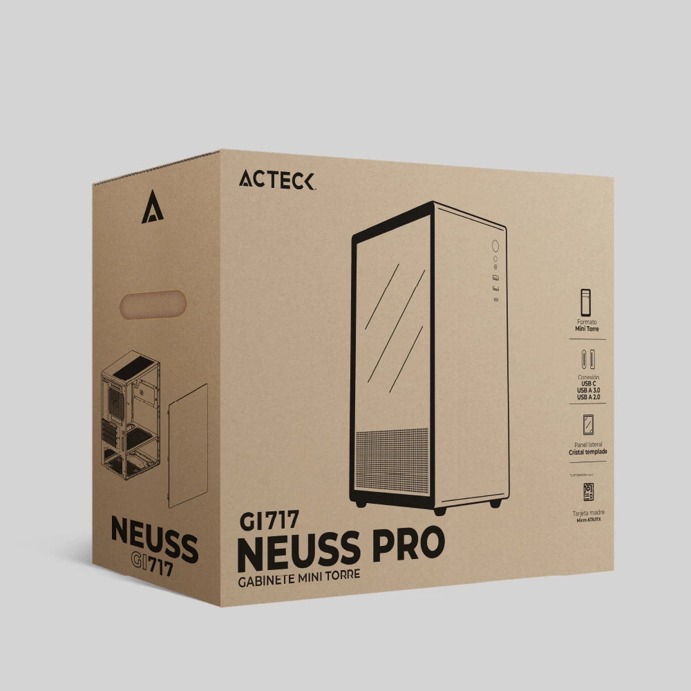 Gabinete Mini Torre | Neuss Pro GI717 | Negro