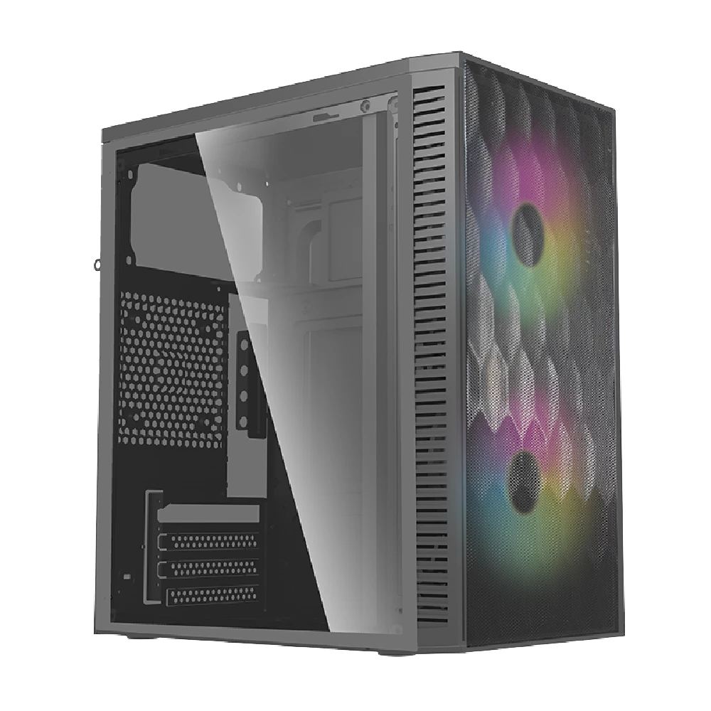 Gabinete Compacto Mini Torre | Fuji GC470 | Negro