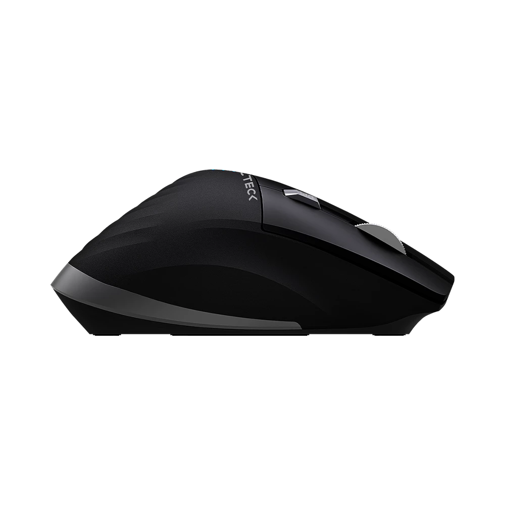 Mouse Ergonomico Profesional | Virtuos Pro MI780 | 2.4 Ghz + 2 Modos Bluetooth hasta 3,200 DPI 4 Nvl + Scroll rapido Vert y Horz + Bat Litio Recargable 50h + USB-C Elite Series Negro