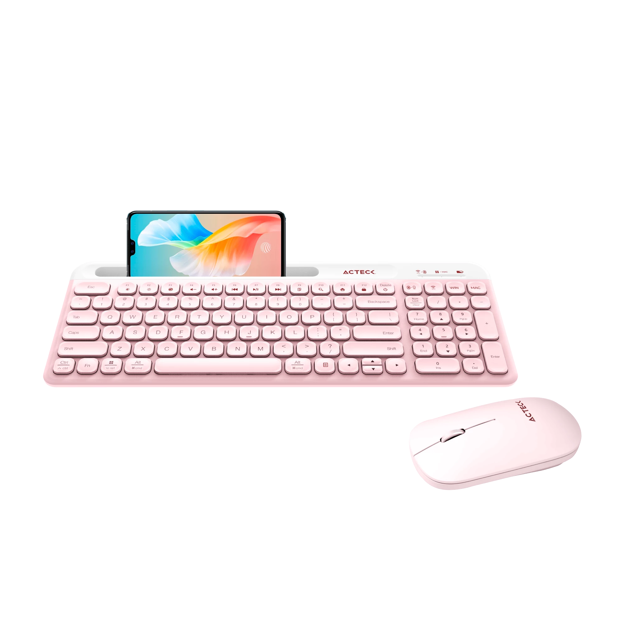 Combo Teclado y Mouse | Creator Virtuos Silk MK720 | Rosa