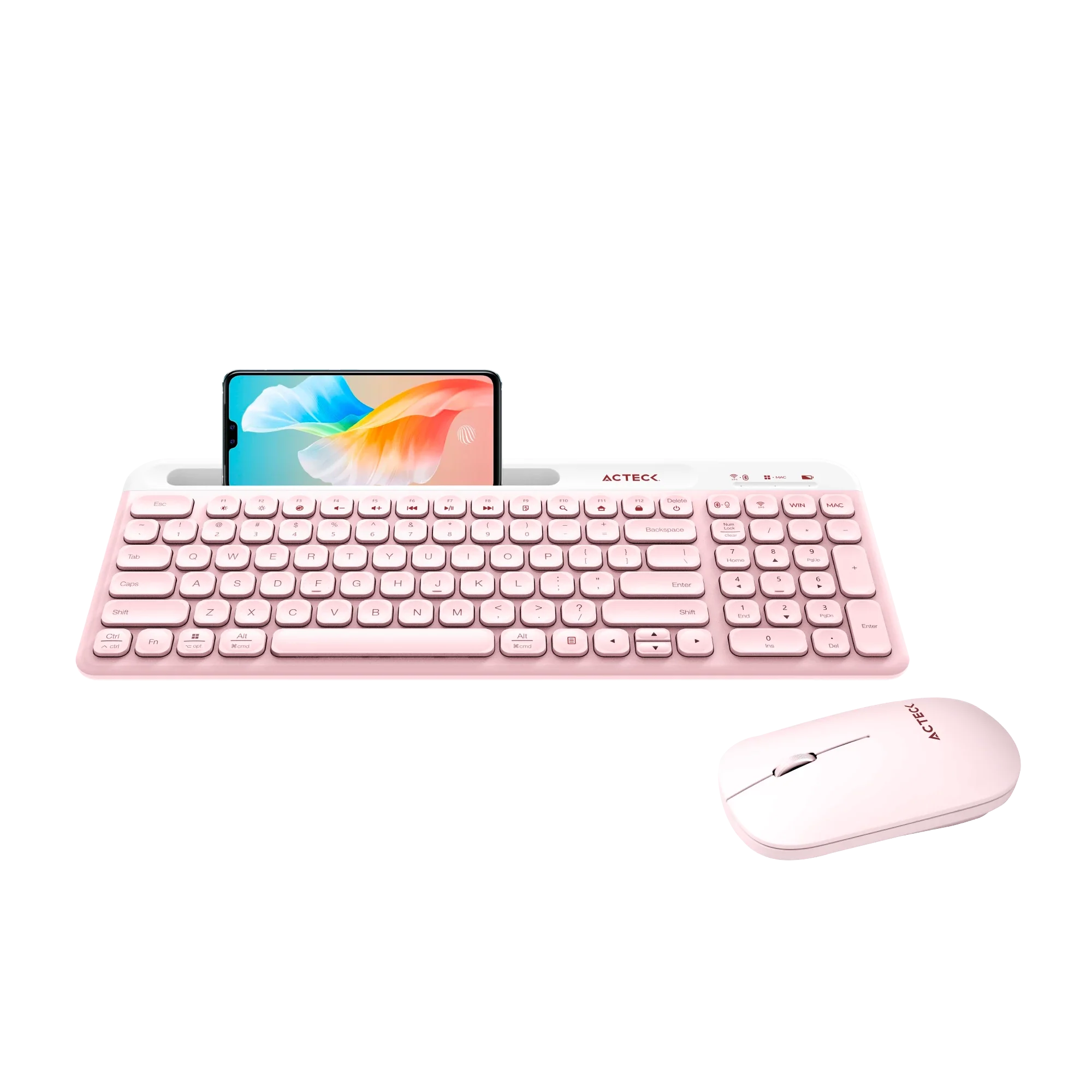 Combo Teclado y Mouse | Creator Virtuos Silk MK720 | Rosa