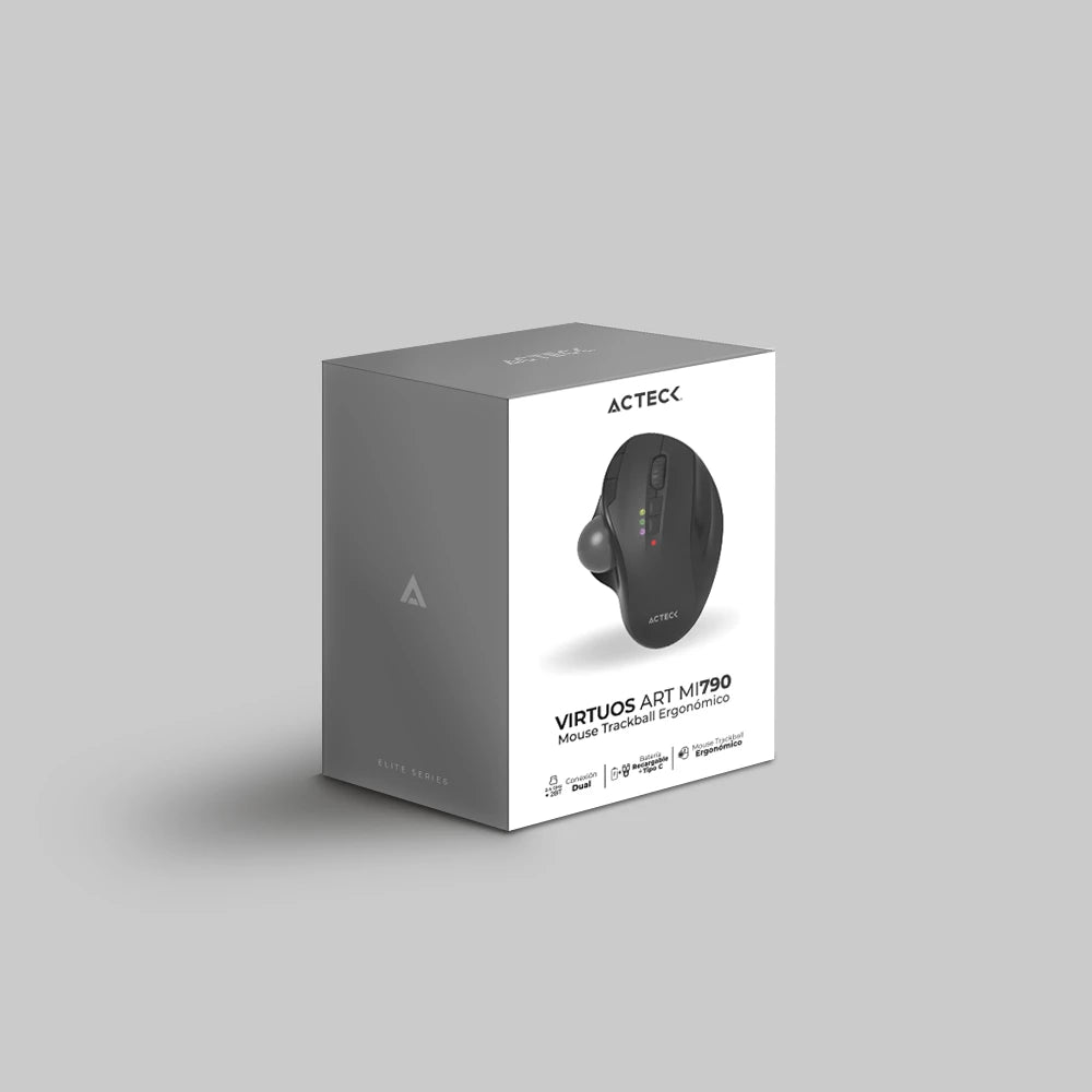 Mouse | Virtuos Art MI790 | TrackBall | Negro