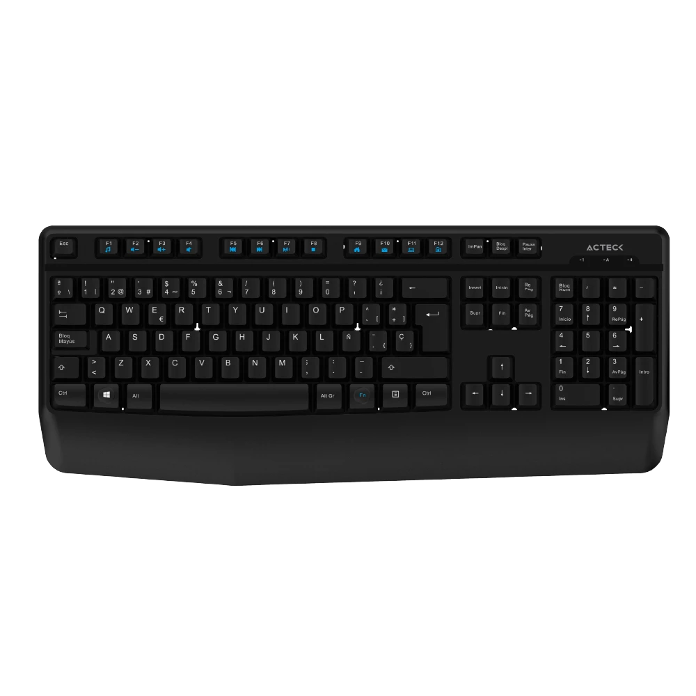 Combo 2 en 1 teclado y mouse Inalámbrico | Creator Plus MK465 | Negro