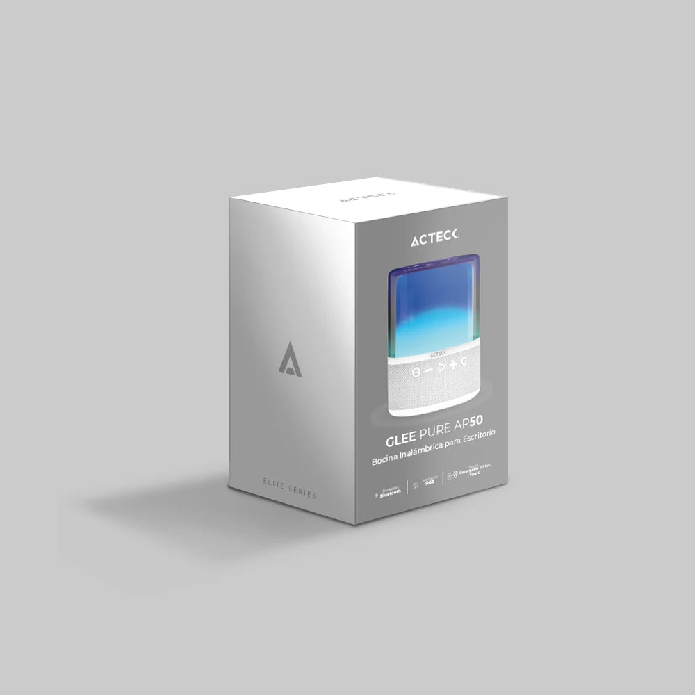 Bocina Portatil de ambientación | Glee Pure AP50 | Blanco