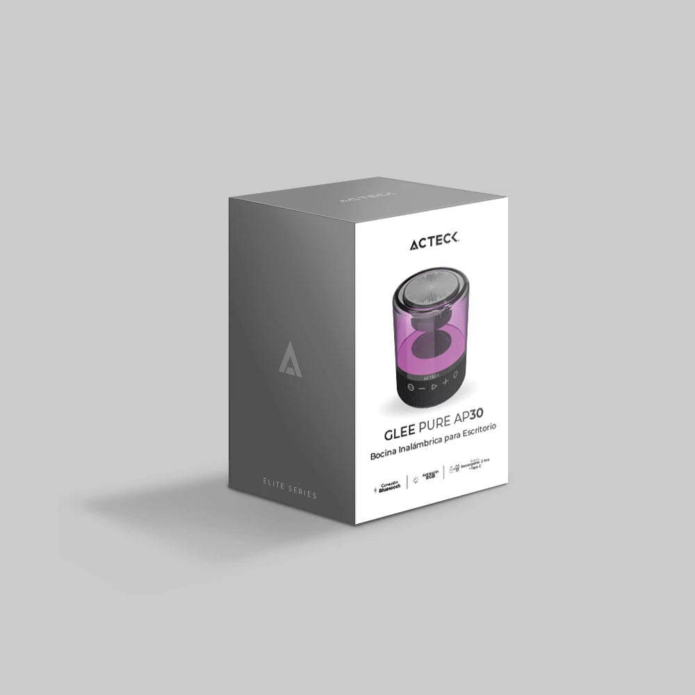 Bocina Portátil de ambientación | Glee Pure AP30 | Negro