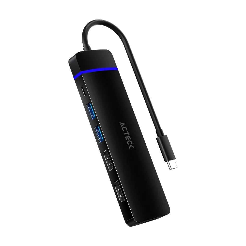HUB 8 en 1 | USB C Gate 8V DH676 | Negro