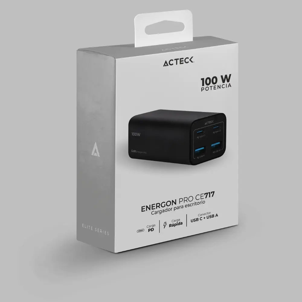 Cargador de Escritorio | Energon Mate CE717 | Negro