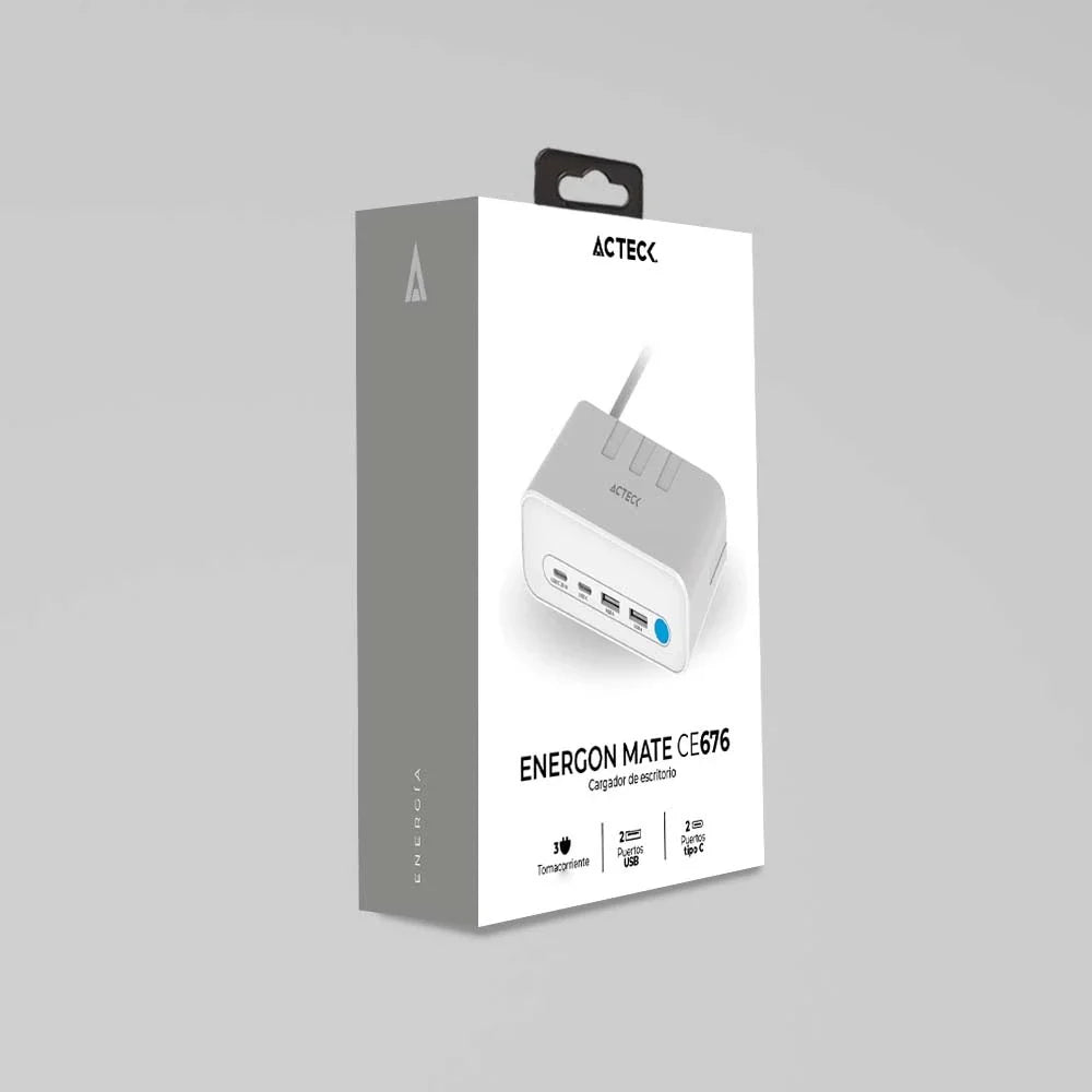 Cargador de Escritorio | Energon Mate CE676 | Blanco