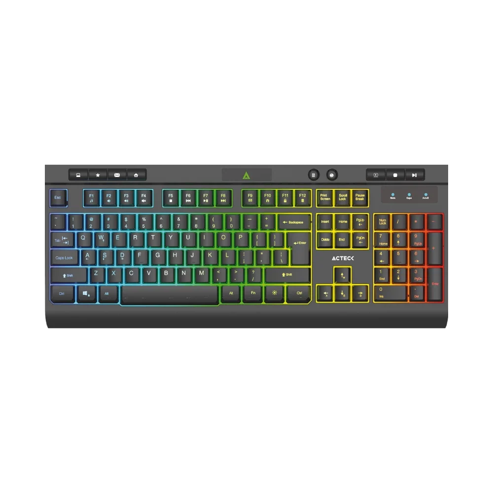 Combo 2 en 1 Alámbrico Teclado y Mouse | Creator Aurean Pro MK477G | Negro