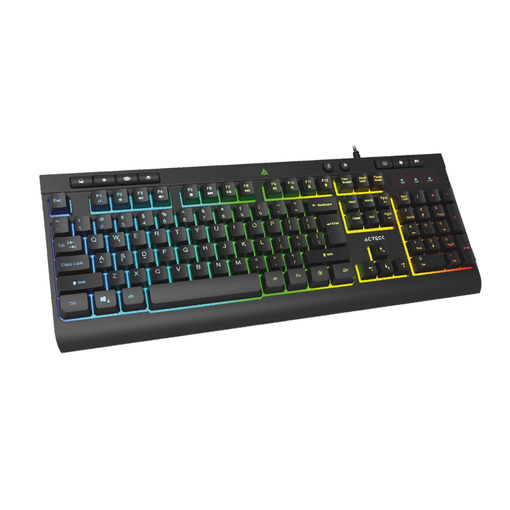 Combo 2 en 1 Alámbrico Teclado y Mouse | Creator Aurean Pro MK477G | Negro