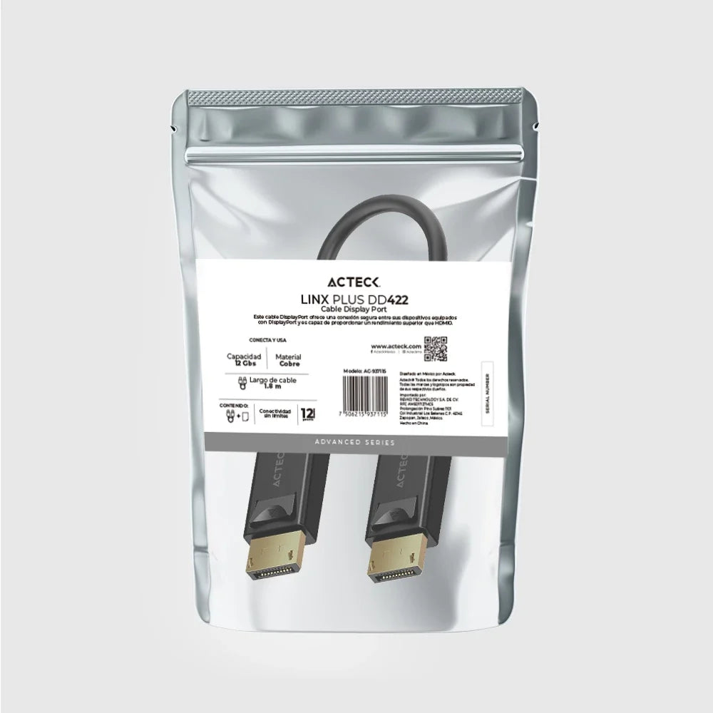 Cable DP a DP | Linx Plus DD422 | Negro