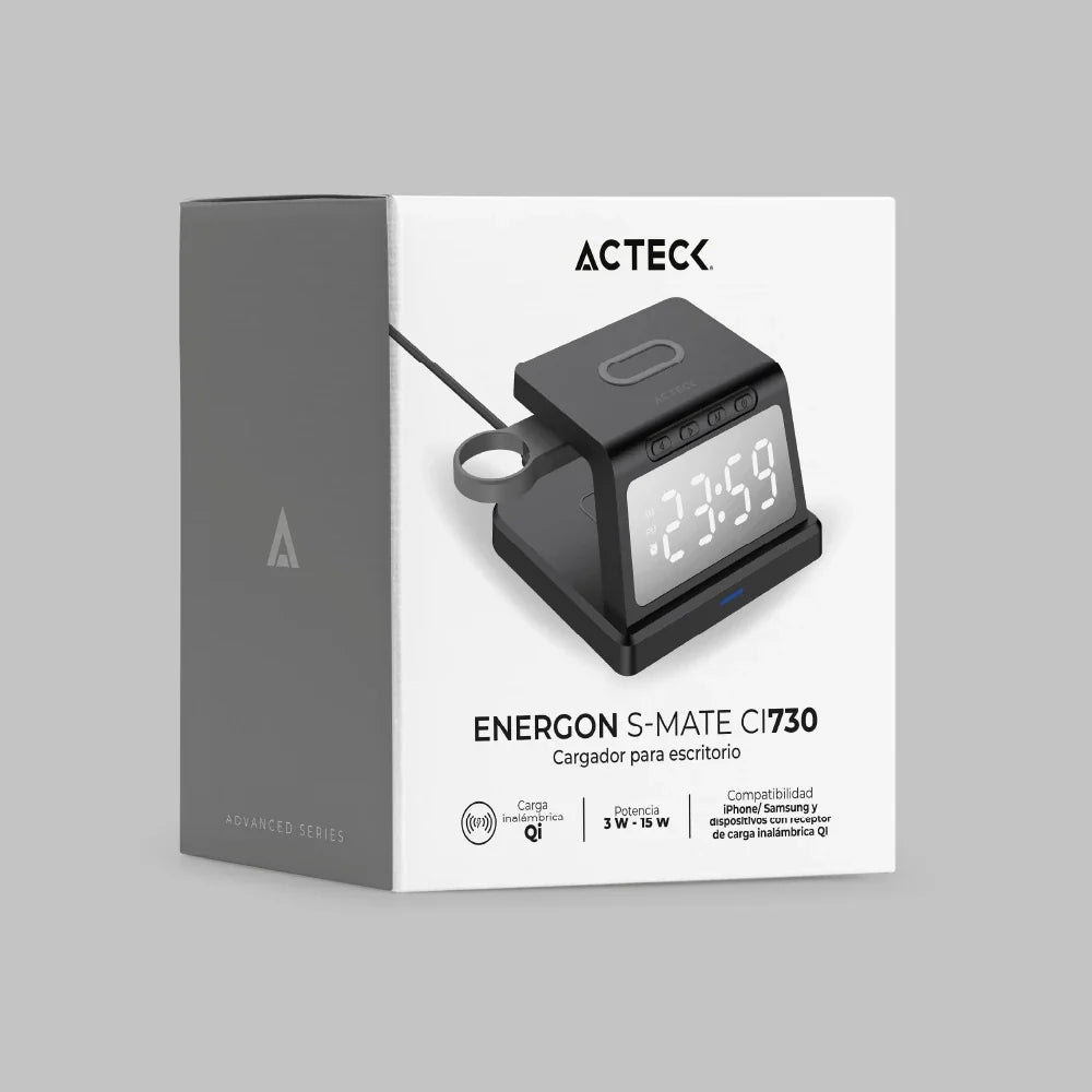 Cargador Inalámbrico | Energon S-Mate CI730 | Negro