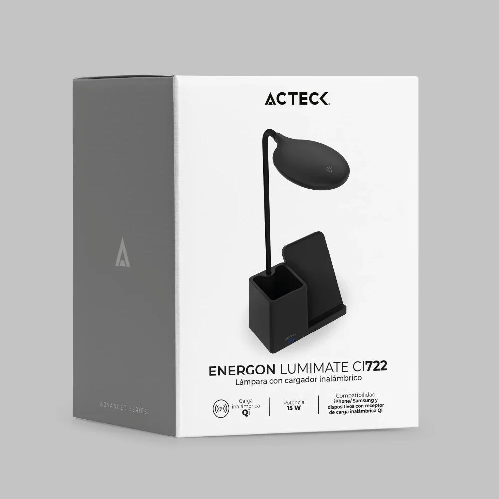 Cargador de Escritorio | Energon Lumimate CI722 | Negro