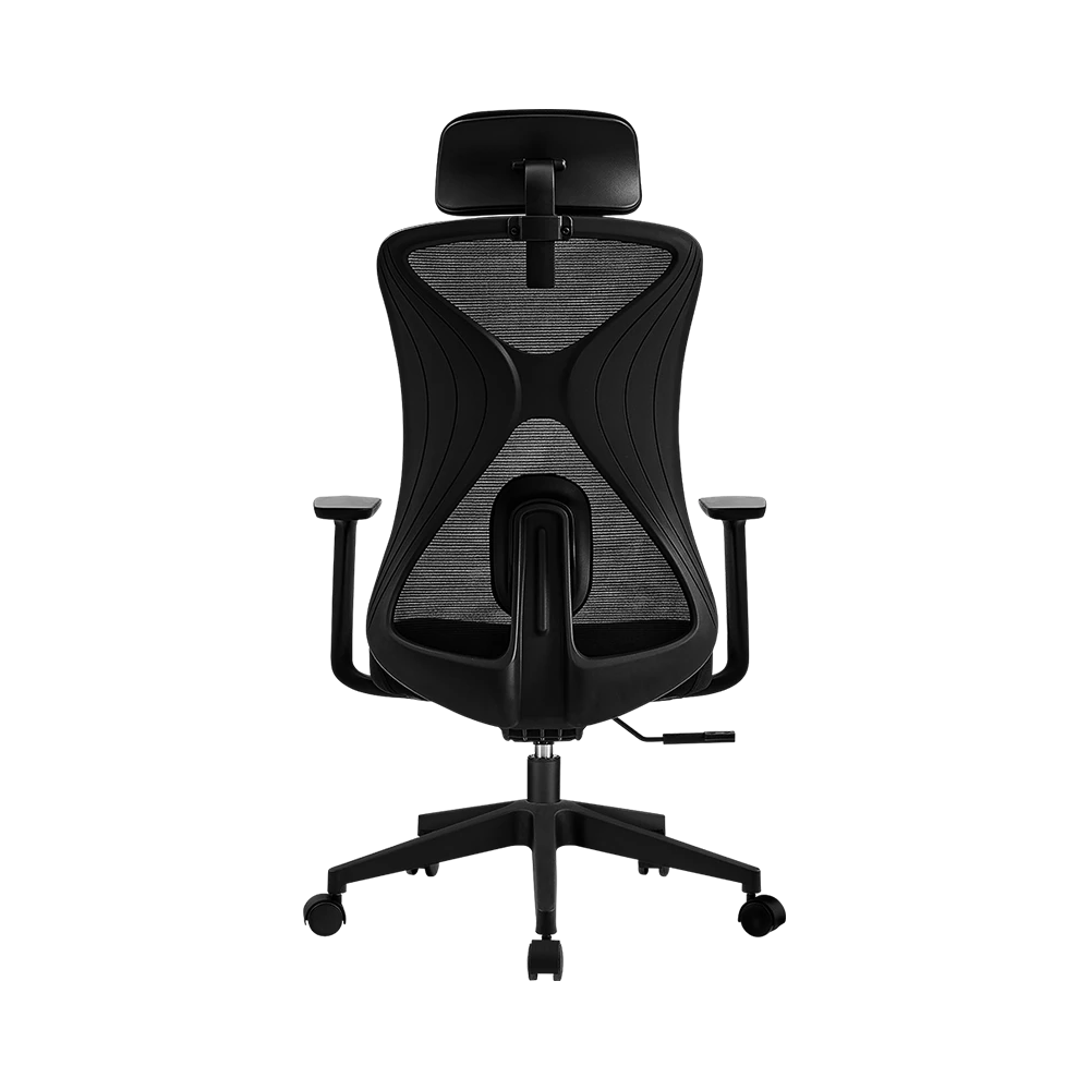 Silla de Oficina | Floe Pro EC737 | Ergonómica + Ajuste lumbar + Reposa brazos ajustable + Sistema de bloqueo / Soporta Hasta 120 Kg / Negro