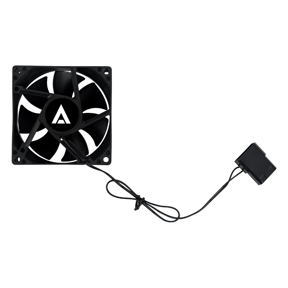 Ventilador para PC | Polar EG VG80 80 mm | 80x80x25 mm + 1800 RPM + Hidraulico + 12V | Negro