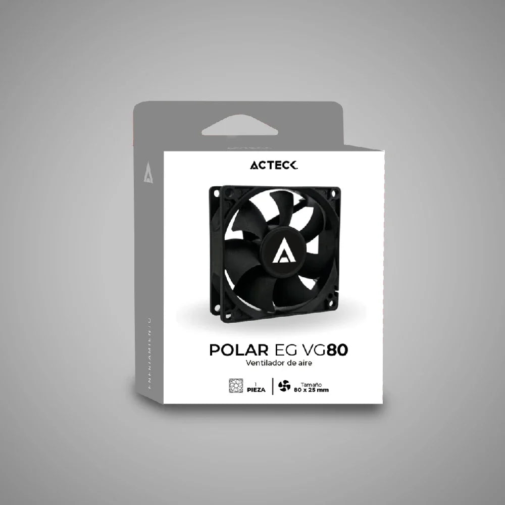 Ventilador para PC | Polar EG VG80 80 mm | Negro