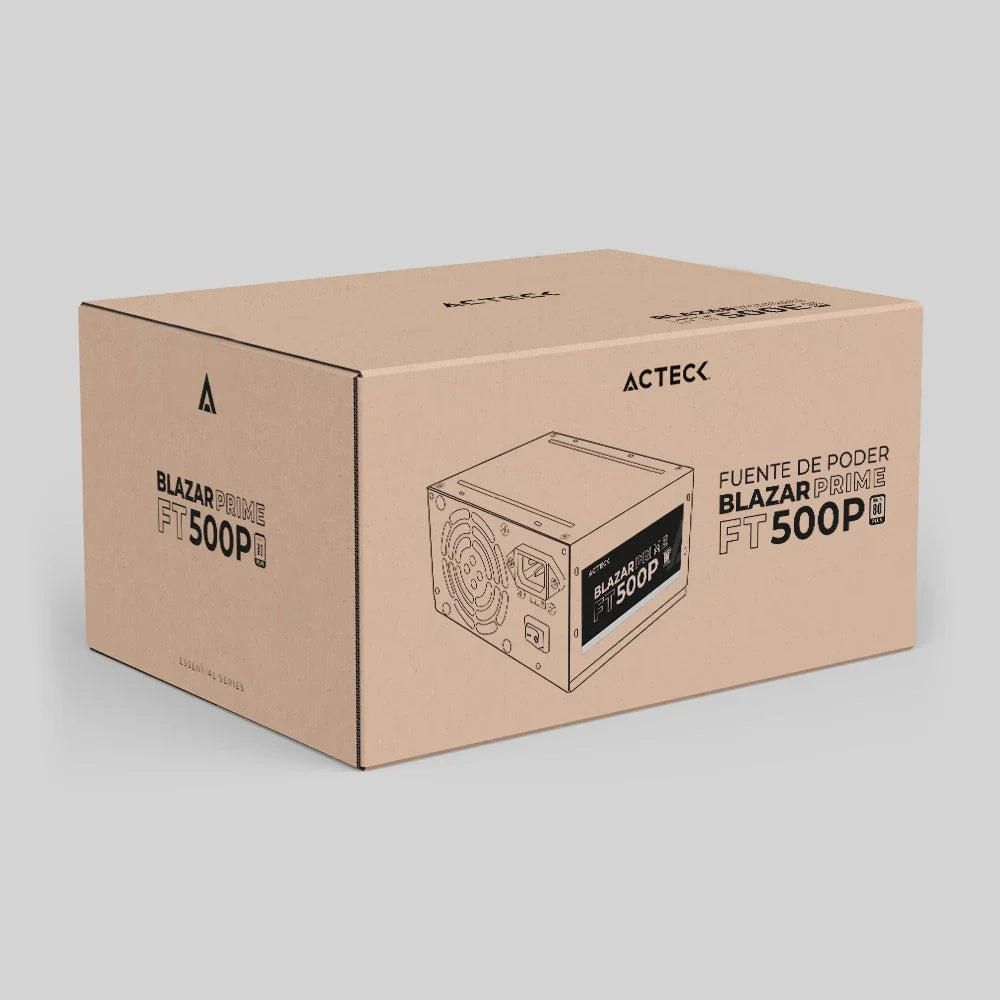 Fuente de Poder ATX 500W | Blazar Prime FT500P | | Negro