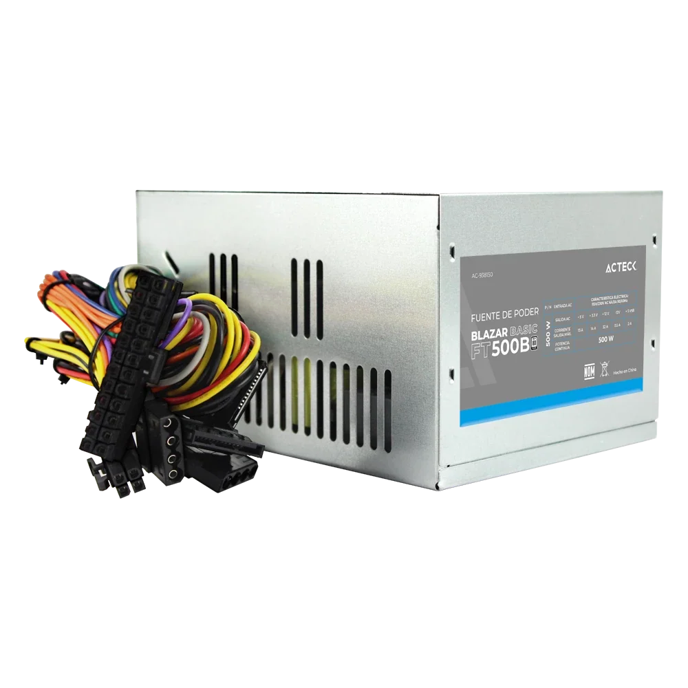 Fuente de Poder ATX 500W | Blazar Basic FT500B | Plata