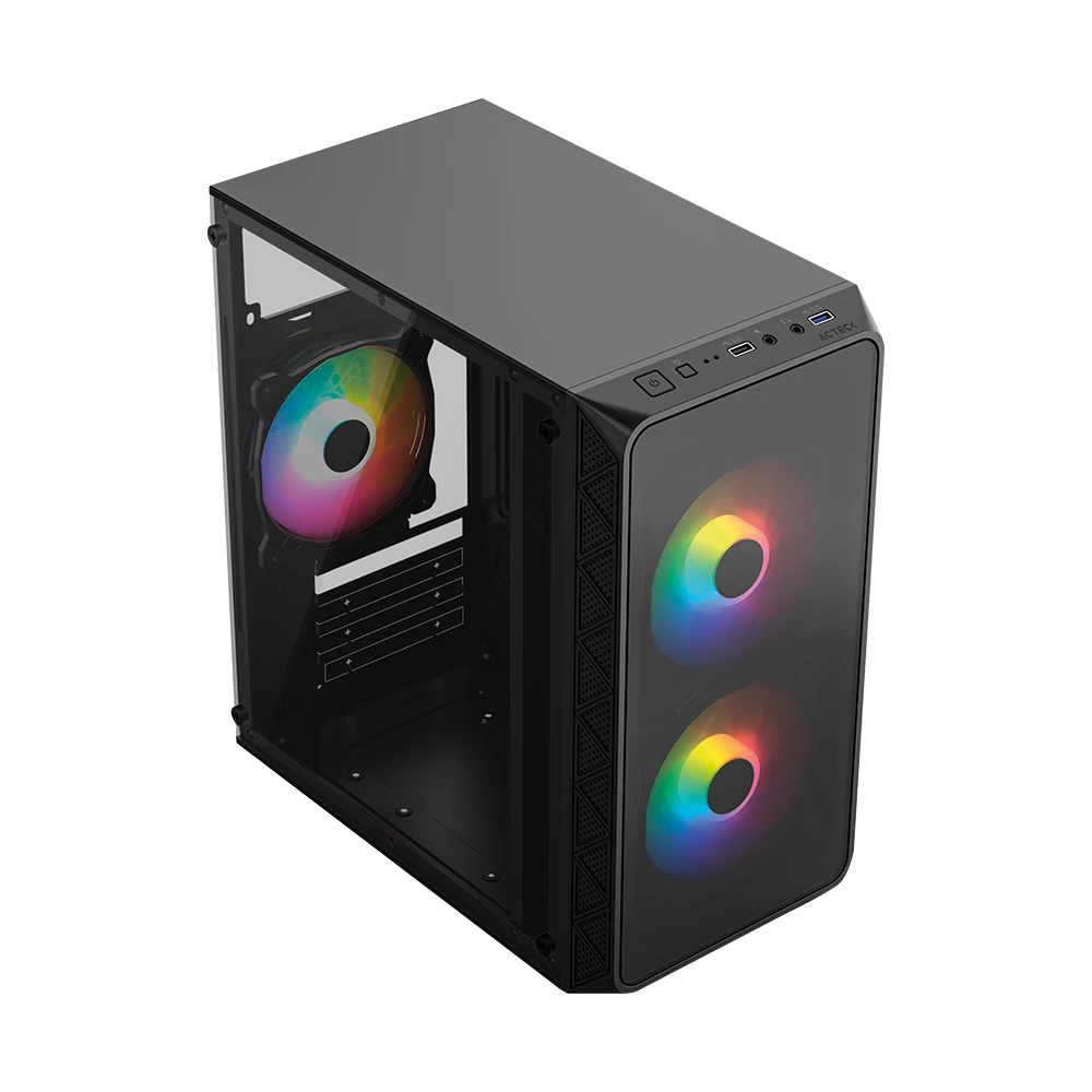 Gabinete Mini Torre | Doom Pro Crystal GI730 | Negro