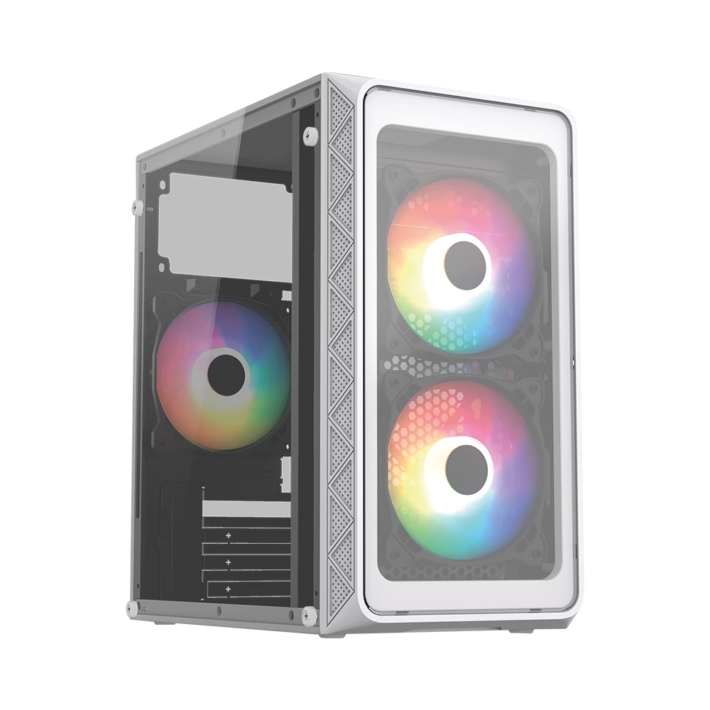 Gabinete Mini Torre | Doom Pro Crystal GI730 | Blanco
