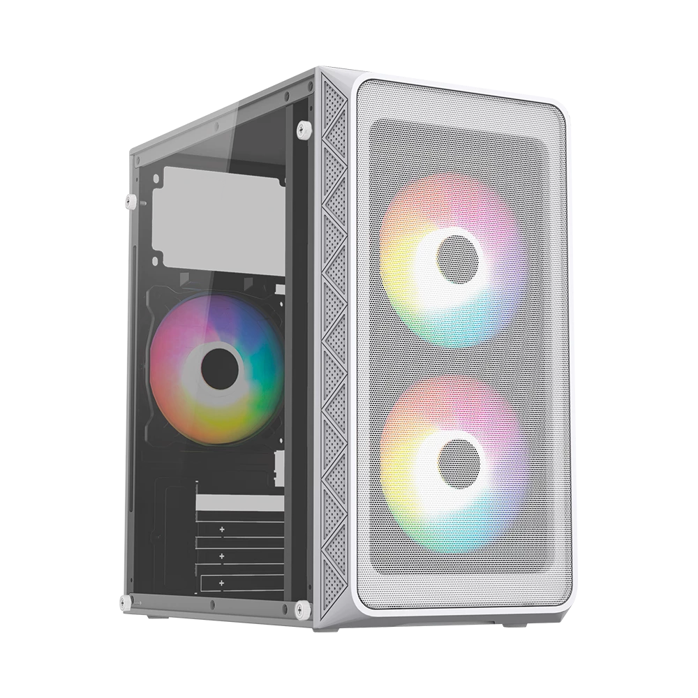 Gabinete Mini Torre | Doom Pro Mesh GI730M | Blanco